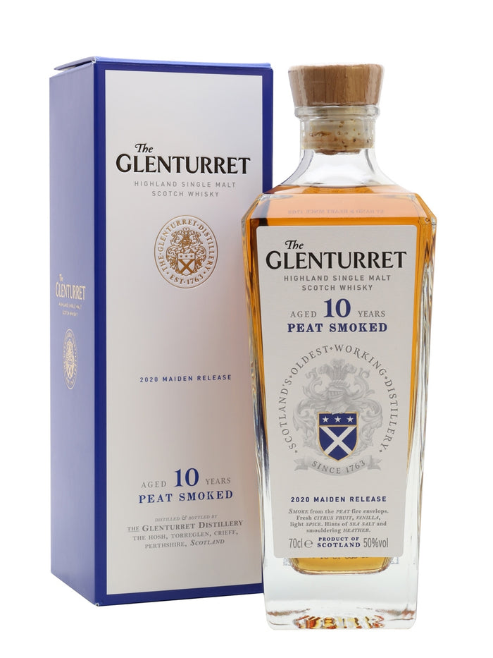 Glenturret 10 Year Old Peat Smoked 2020 Maiden Release Highland Single Malt Scotch Whisky | 700ML