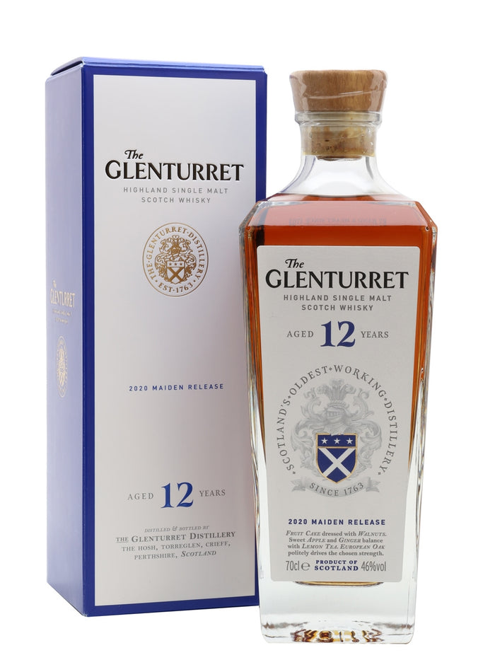 Glenturret 12 Year Old 2020 Maiden Release Highland Single Malt Scotch Whisky | 700ML