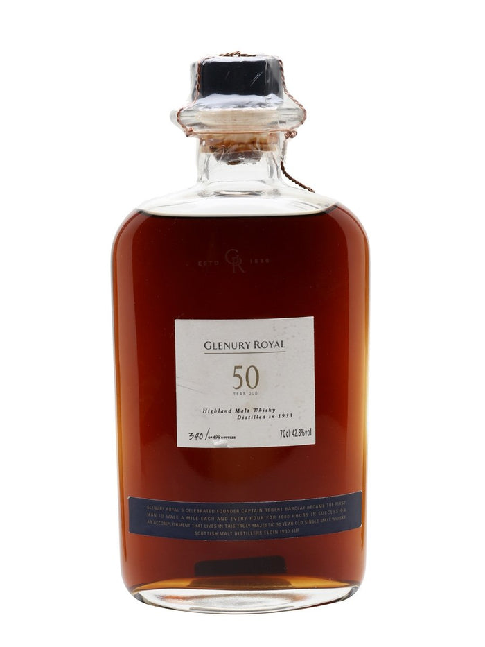 Glenury Royal 1953 50 Year Old Dark Sherry Highland Single Malt Scotch Whisky | 700ML