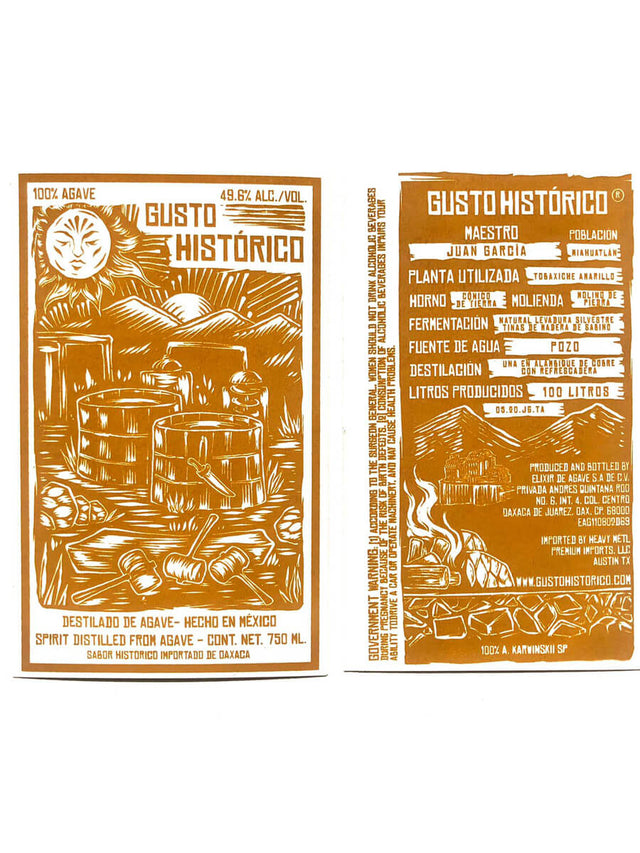 Gusto Historico Tobaxiche Amarillo Mezcal at CaskCartel.com