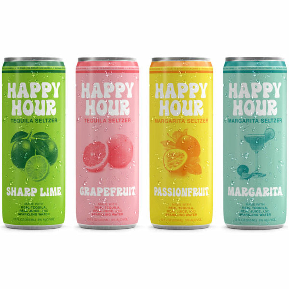 Happy Hour Tequila Seltzer Variety Pack Ready-to-Drink | 8*355ML at CaskCartel.com