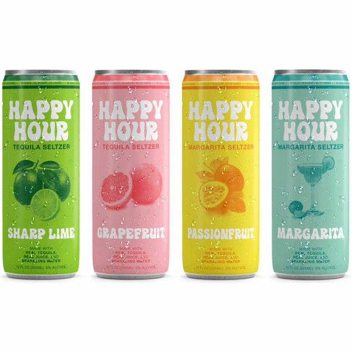 Happy Hour Tequila Seltzer Variety Pack Ready-to-Drink | 8*355ML