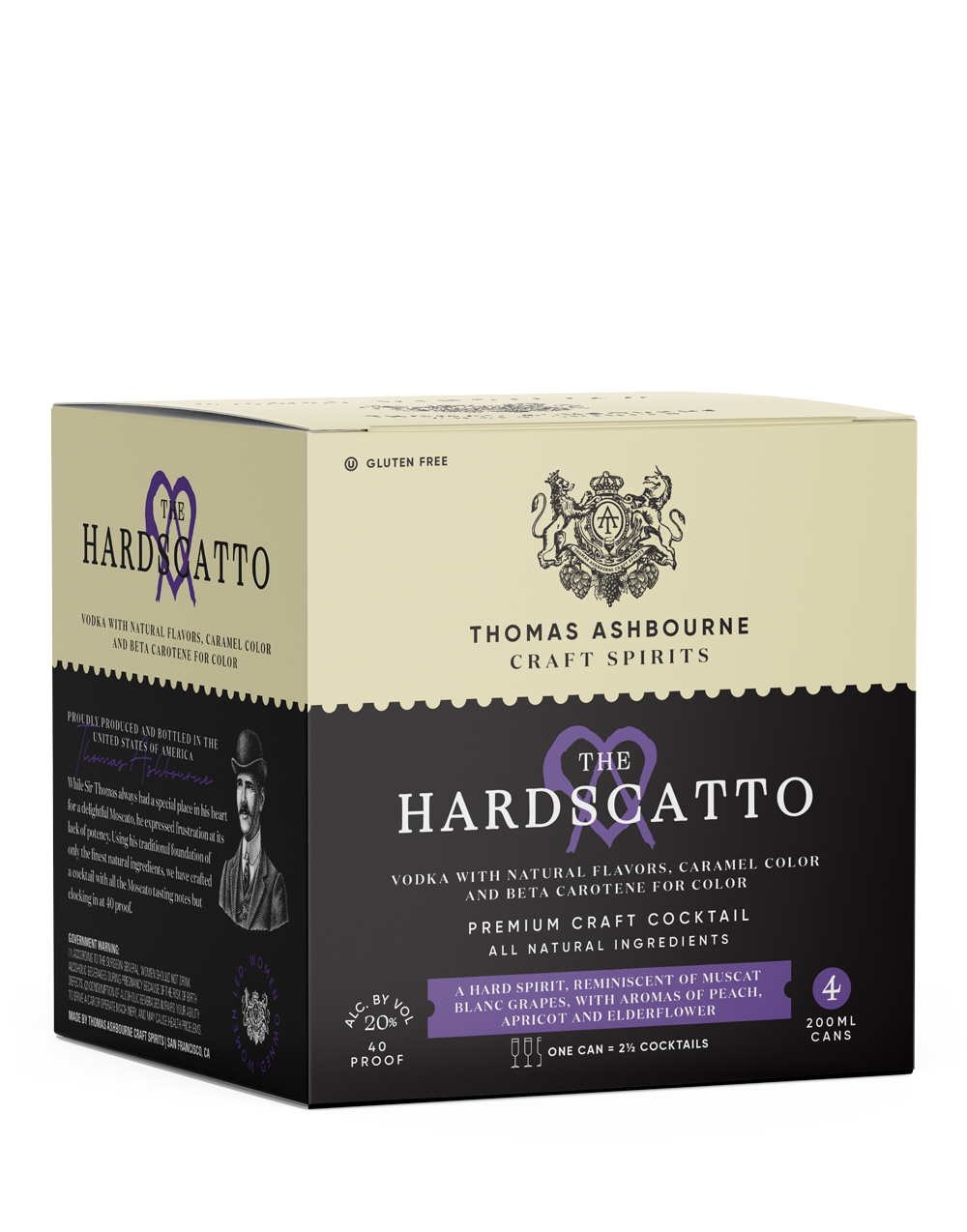 Thomas Ashbourne Craft Spirits The Hardscatto Cocktail | 4*200ML at CaskCartel.com