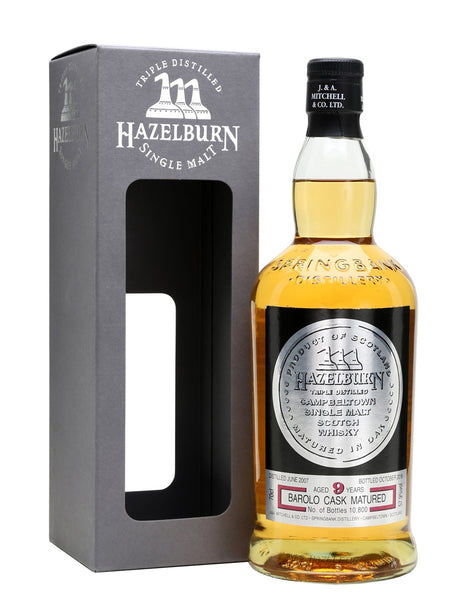 Hazelburn 9 Year Old Barolo Cask Campbeltown Single Malt Scotch Whisky - CaskCartel.com