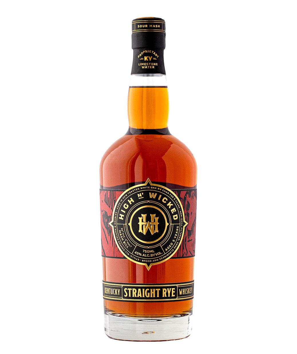 High N Wicked Kentucky Straight Rye Mash Bill 5 Year Old Whiskey at CaskCartel.com
