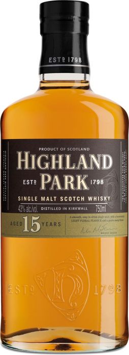 Highland Park 15 Year Old Scotch Whisky