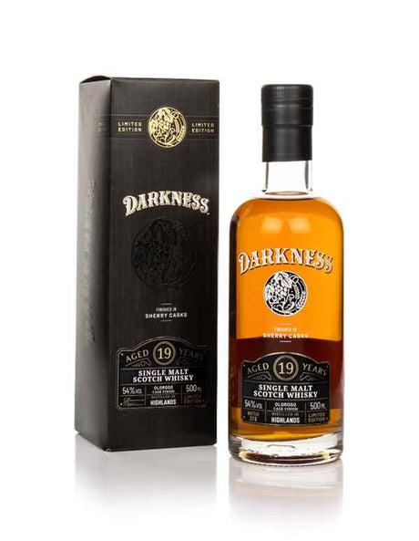 Darkness Highland Single Malt 19 Year Old Oloroso Cask Finish Scotch Whisky | 500ML at CaskCartel.com