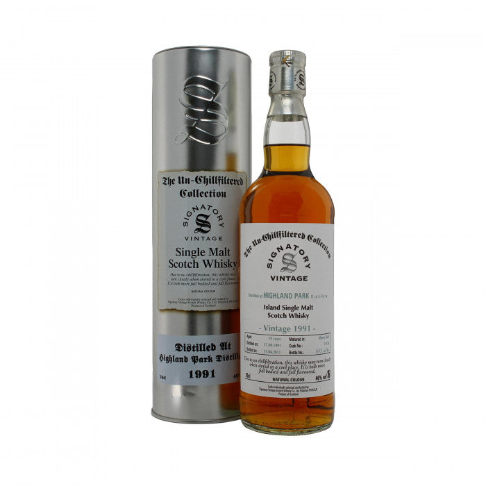 Highland Park 1991 20 Year Old Signatory Single Malt Scotch Whisky