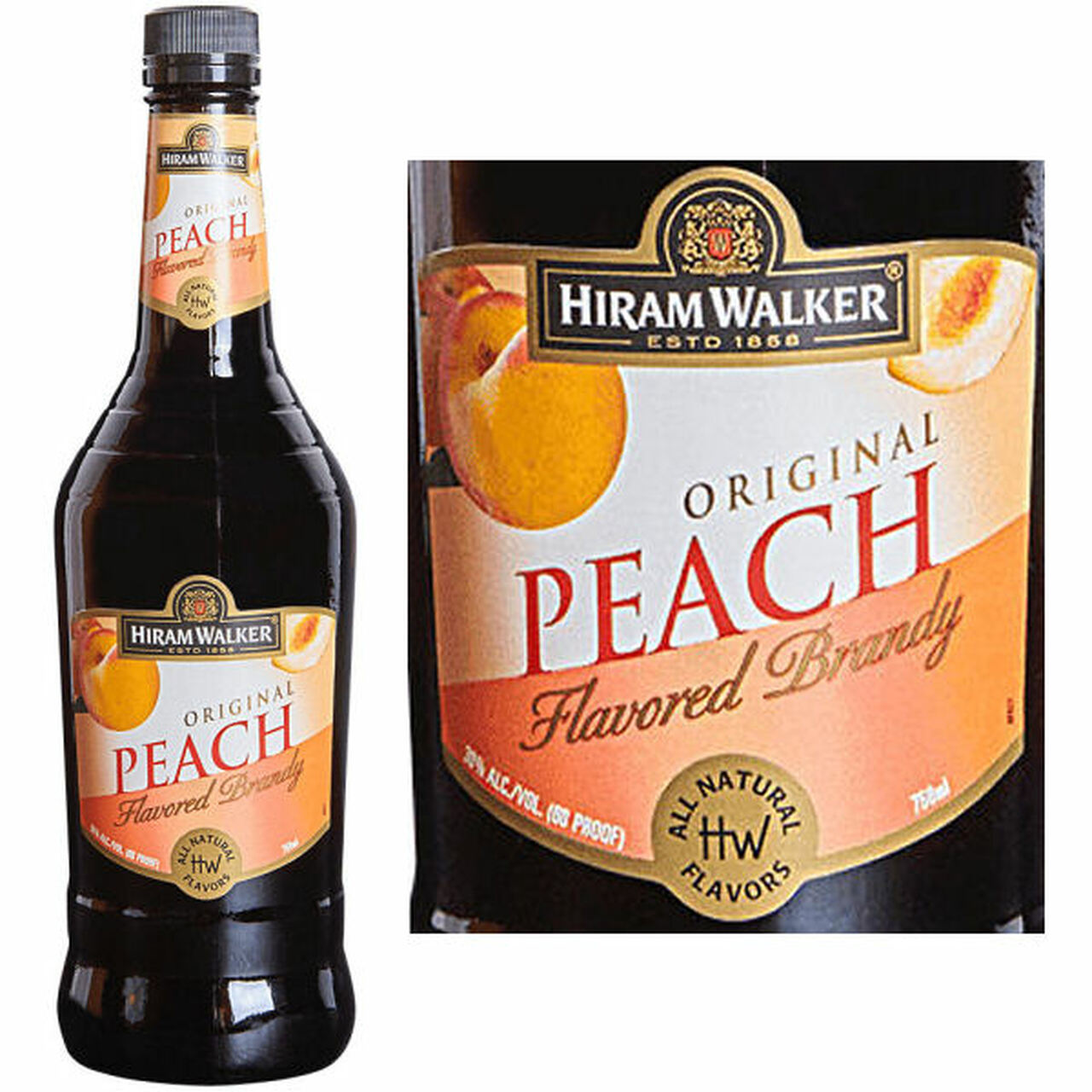 [BUY] Hiram Walker Peach Flavored Brandy 1L at