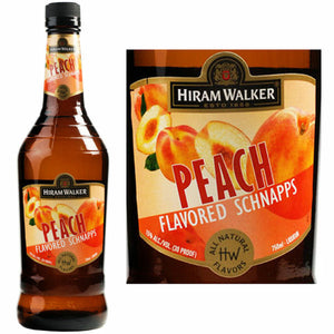 Hiram Walker Peach Flavored Schnapps Liqueur |1L at CaskCartel.com
