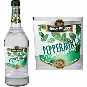 Hiram Walker Peppermint Flavored Schnapps 90 Proof Liqueur |1L at CaskCartel.com