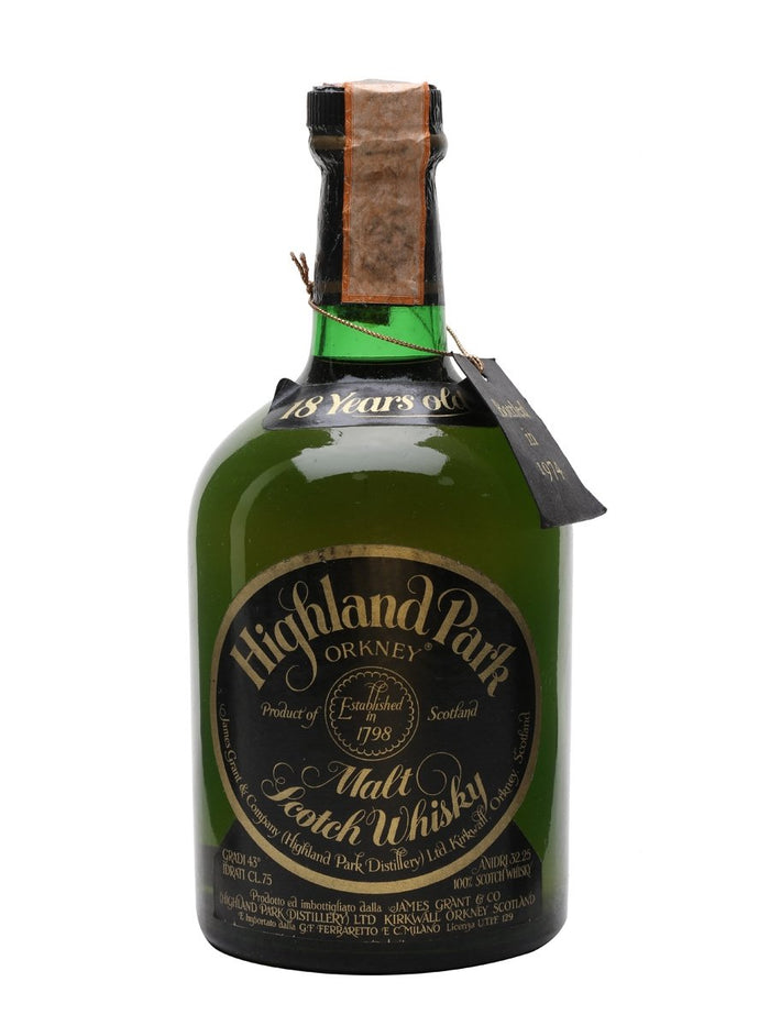 Highland Park 1956 18 Year Old Bot.1974 Island Single Malt Scotch Whisky | 700ML