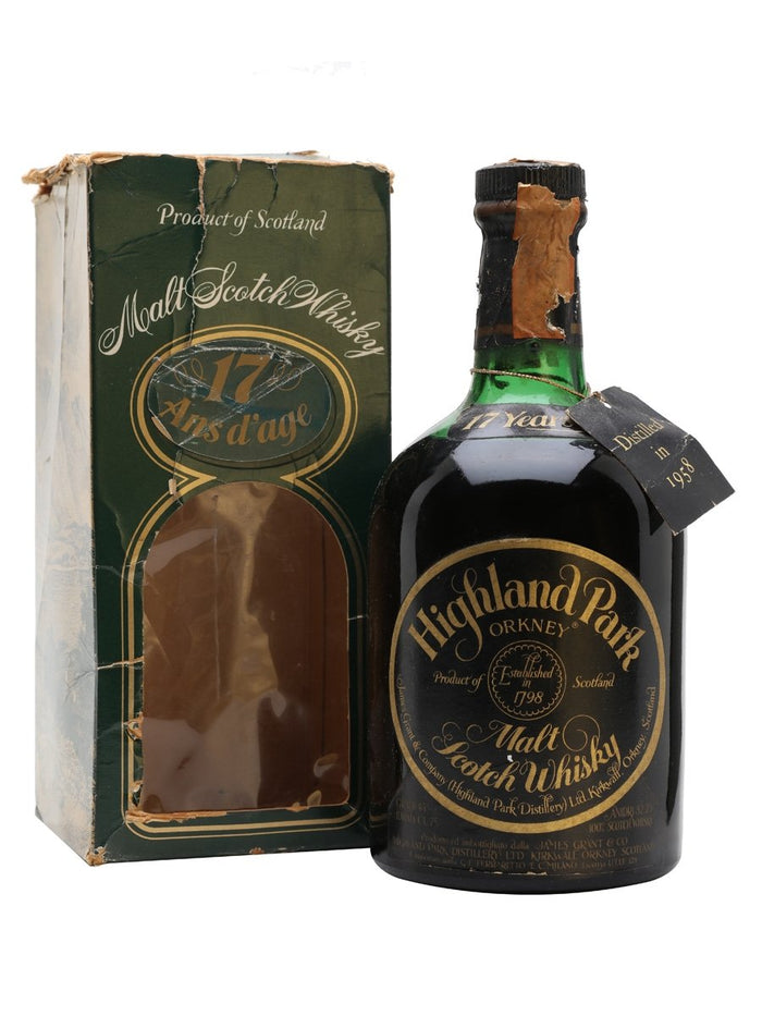 Highland Park 1958 17 Year OldIsland Single Malt Scotch Whisky