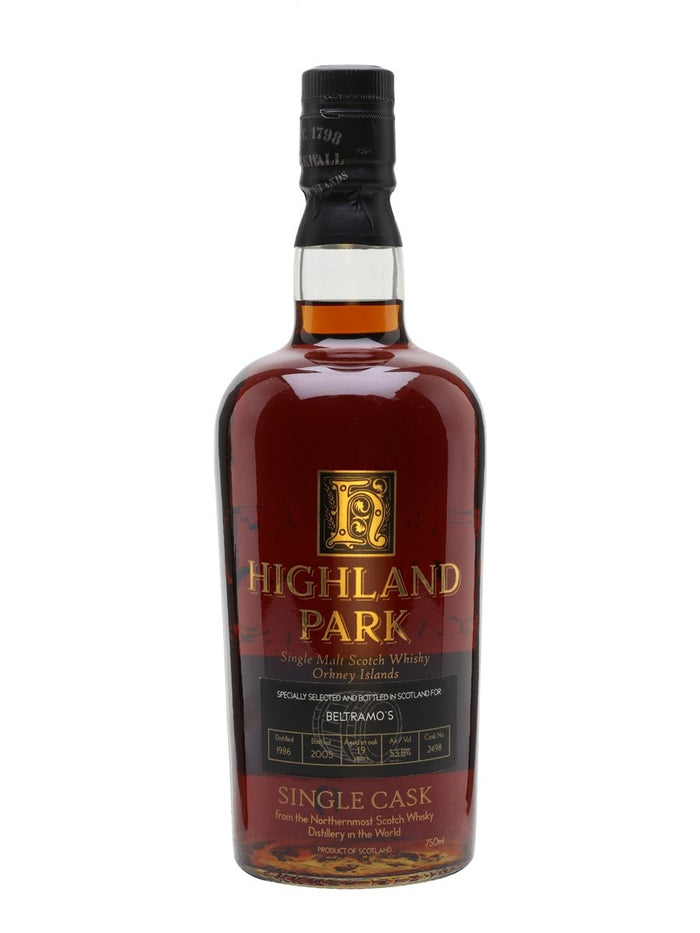 Highland Park 1986 Bot.2005 Cask 2498 For Beltramo's Island Single Malt Scotch Whisky