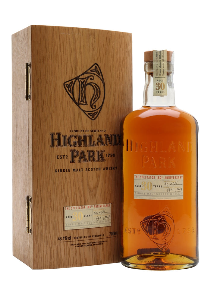 Highland Park 30 Year Old The Spectator 180th Anniversary Island Single Malt Scotch Whisky | 700ML