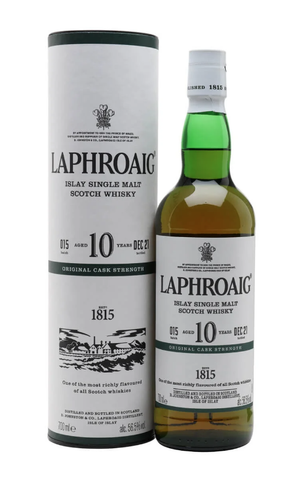 Laphroaig 10 Year Old Original Cask Strength Batch 015 (2022) Scotch Whisky at CaskCartel.com
