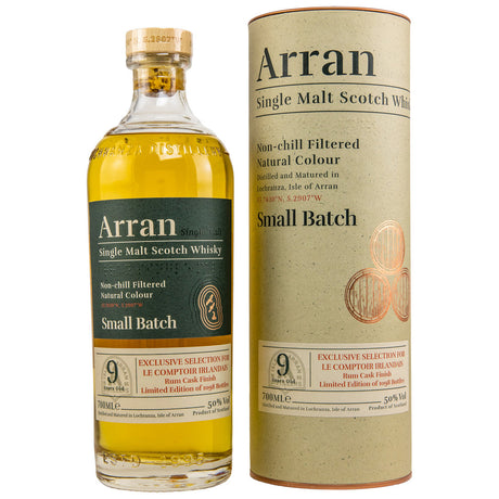 Arran 9 Year Old Small Batch Rum Cask Finish Scotch Whisky | 700ML at CaskCartel.com
