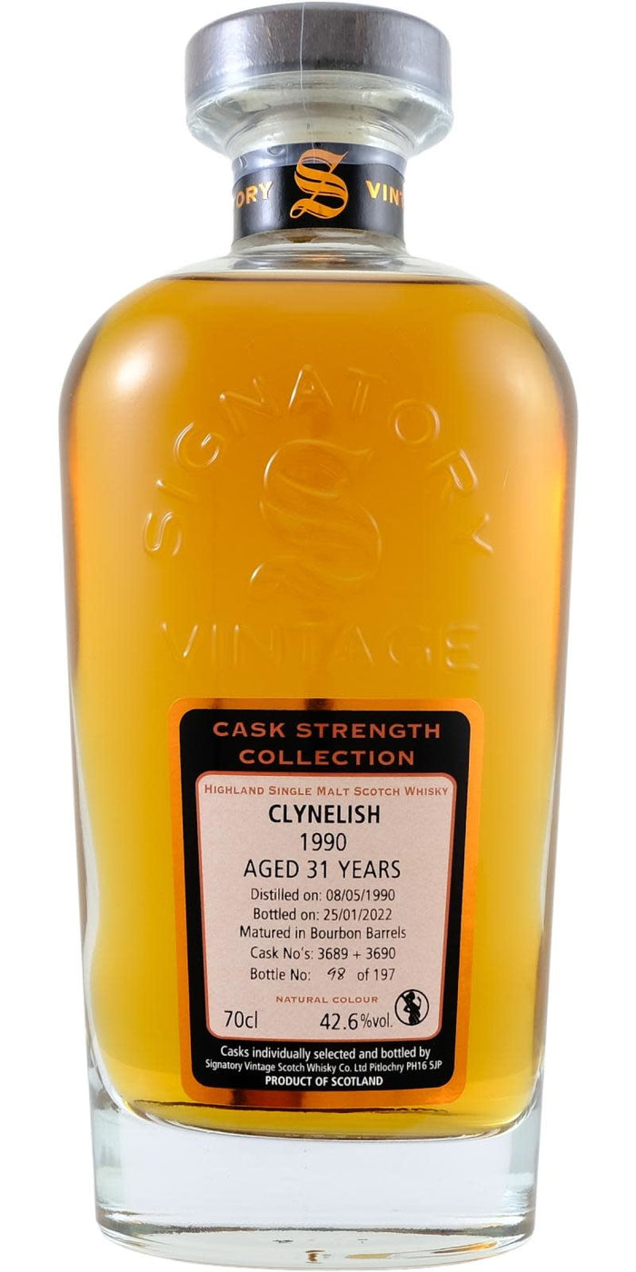 Clynelish 31 Year Old (D.1990, B.2022) Signatory Vintage Scotch Whisky | 700ML