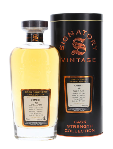 Cambus 30 Year Old (D.1991, B.2022) Signatory Vintage Scotch Whisky | 700ML at CaskCartel.com