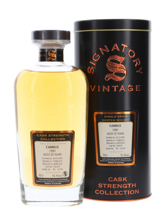 Cambus 30 Year Old (D.1991, B.2022) Signatory Vintage Scotch Whisky | 700ML at CaskCartel.com