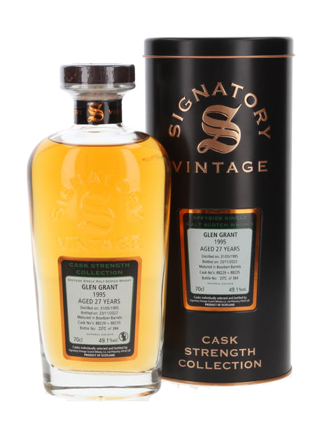Glen Grant Signatory Vintage Cask Strength 1995 27 Year Old Whisky | 700ML at CaskCartel.com