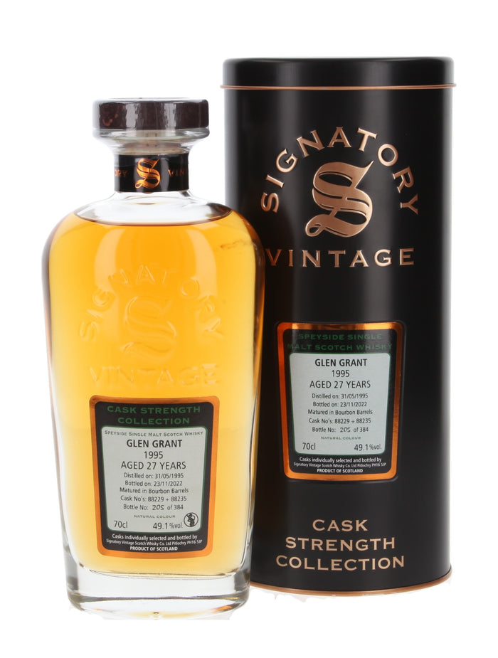 Glen Grant Signatory Vintage Cask Strength 1995 27 Year Old Whisky | 700ML