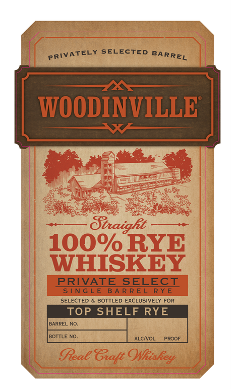Top Shelf Woodinville Rye Single Barrel Cask Strength Barrel 7930 Whiskey at CaskCartel.com
