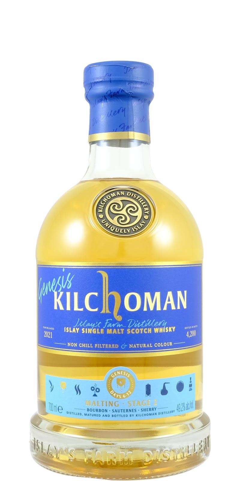 Kilchoman Genesis Stage 2 Islay Single Malt Scotch Whisky  | 700ML at CaskCartel.com