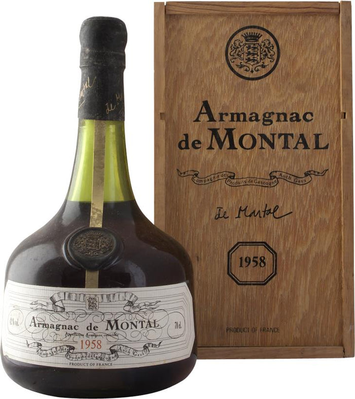 Armagnac de Montal Vintage 1958 Brandy