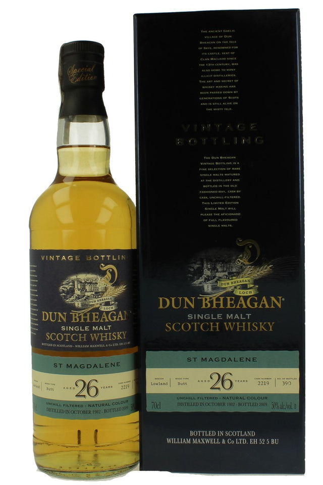 St. Magdalene 26 Year Old (D.1982 B.2009) Dun Bheagan Scotch Whisky | 700ML at CaskCartel.com