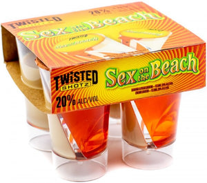 Twisted Shotz Sex on the Beach Cocktail | 4x100ML at CaskCartel.com