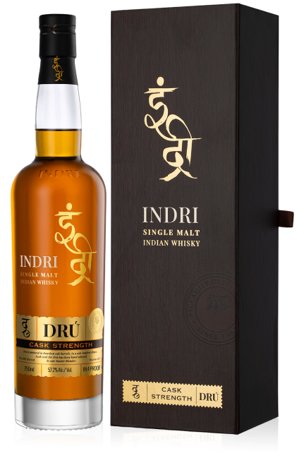 Indri DRU Cask Strength Indian Single Malt Whisky at CaskCartel.com