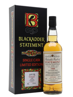 Jura 1988 30 Year Old Blackadder Statement No 32 Island Single Malt Scotch Whisky | 700ML at CaskCartel.com