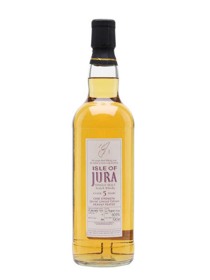 Isle of Jura 1999 5 Year Old Heavily Peated Island Single Malt Scotch Whisky | 700ML