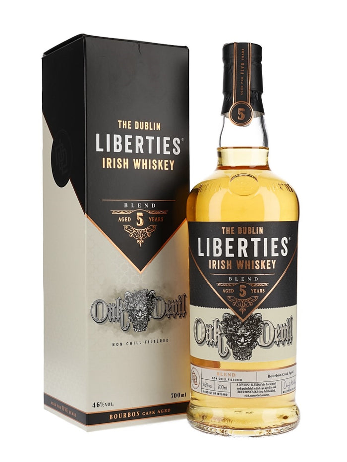 The Dublin Liberties Oak Devil 5 Year Old in Bourbon Cask Irish Whiskey