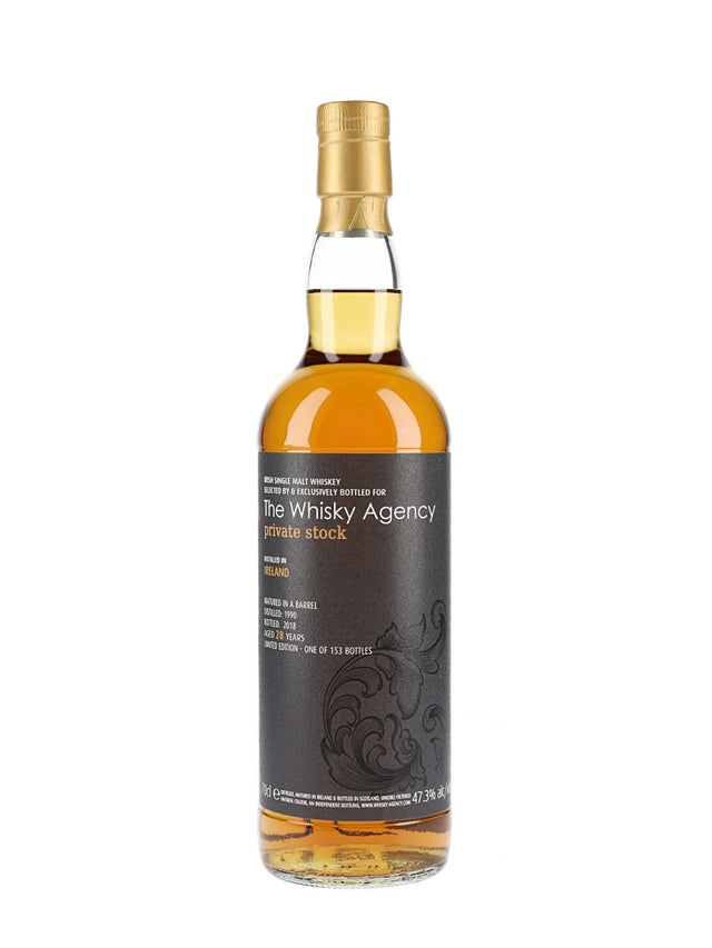 Irish 1990-2018 The Whiskey Agency Private Stock Single Malt Whisky | 700ML at CaskCartel.com