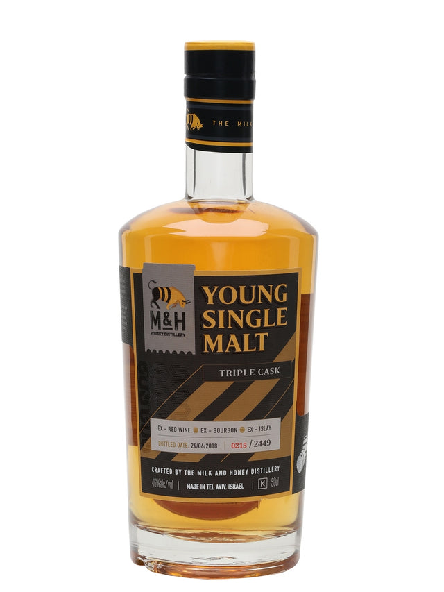 Milk & Honey Young Single Malt Triple Cask Israeli Single Malt Whisky | 500ML at CaskCartel.com