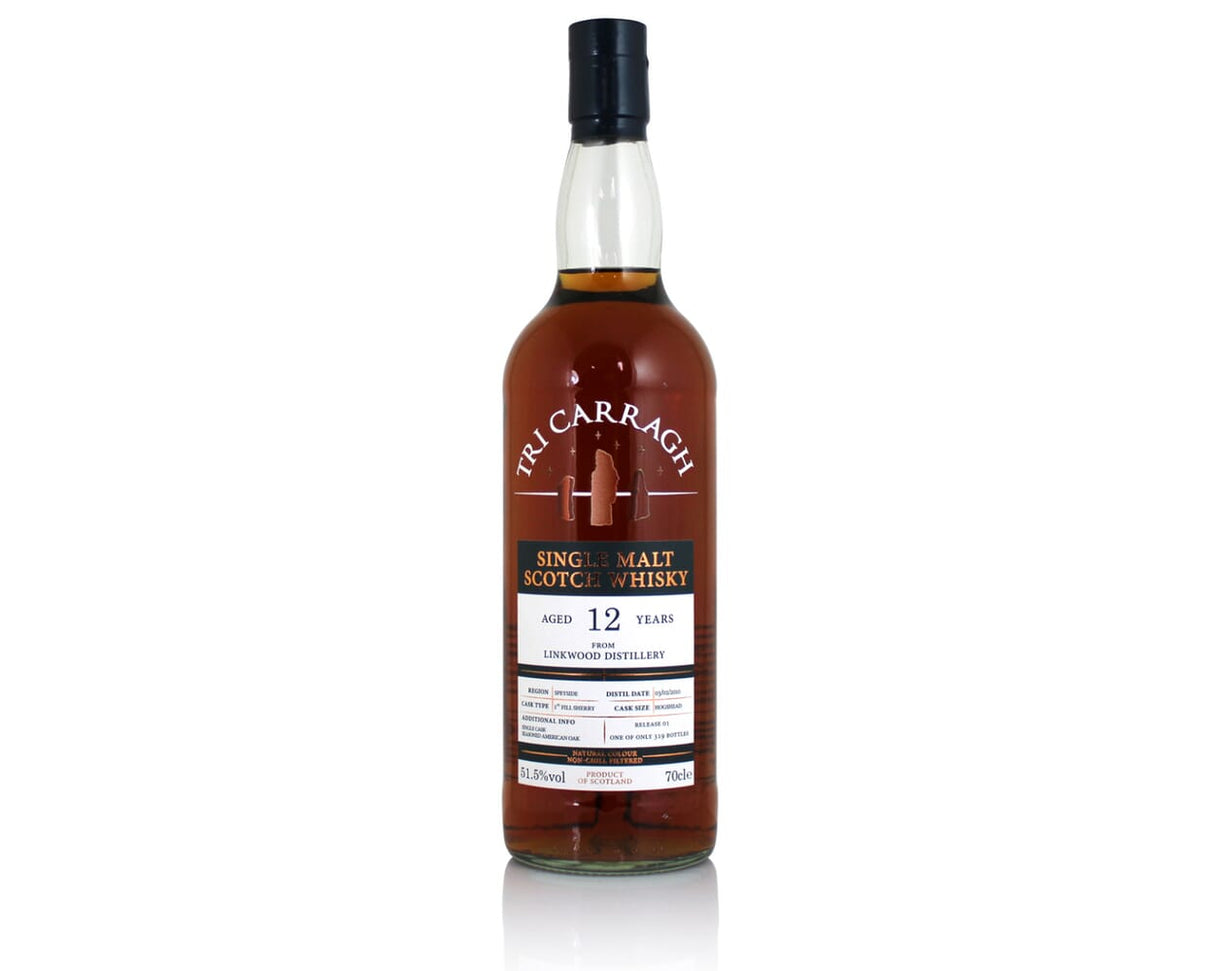 Linkwood Tri Carragh Single Cask # 1st Fill Sherry 2010 12 Year Old Whisky | 700ML at CaskCartel.com