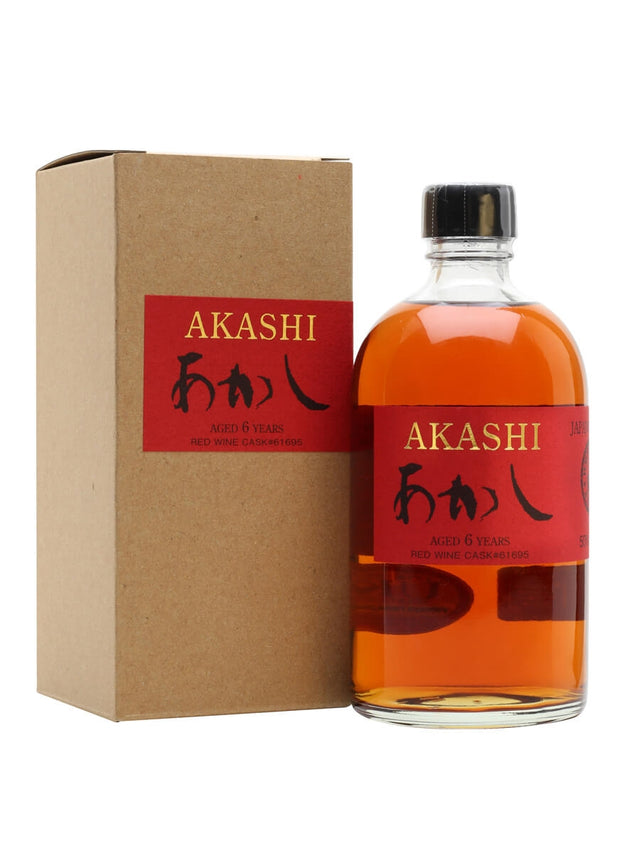 Akashi Red Wine Cask 6 Year Old Whisky | 500ML at CaskCartel.com