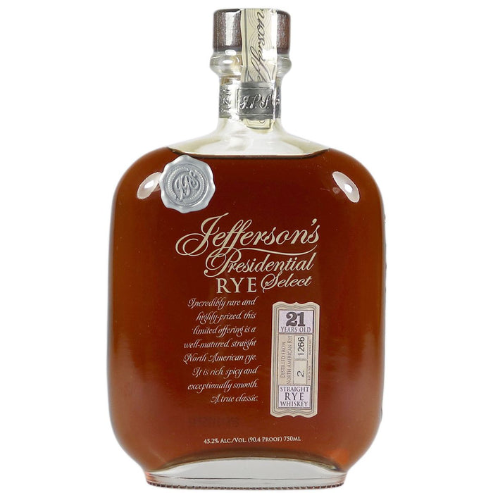 Jefferson's Presidential Select 21 Year Old Batch 2 Straight Rye Whiskey