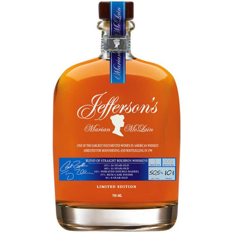 Jefferson's Marian McLain Blended Bourbon Whiskey at CaskCartel.com