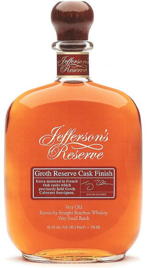 Jefferson's Reserve Groth Reserve Cask Finish Very Old Straight Bourbon Whiskey - CaskCartel.com