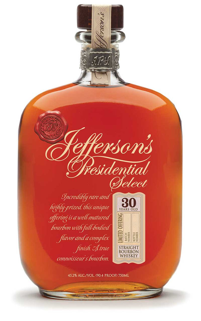 Jefferson's Presidential Select 30 Year Old Straight Bourbon Whiskey