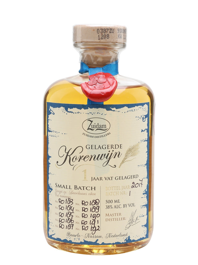 Zuidam 1 Year Old Korenwijn Jenever | 500ML at CaskCartel.com