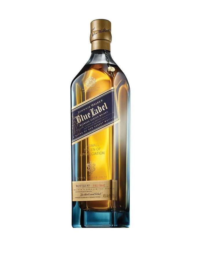 Johnnie Walker Blue Label - 'A Small Token of Appreciation' Engraved Bottle Scotch Whisky