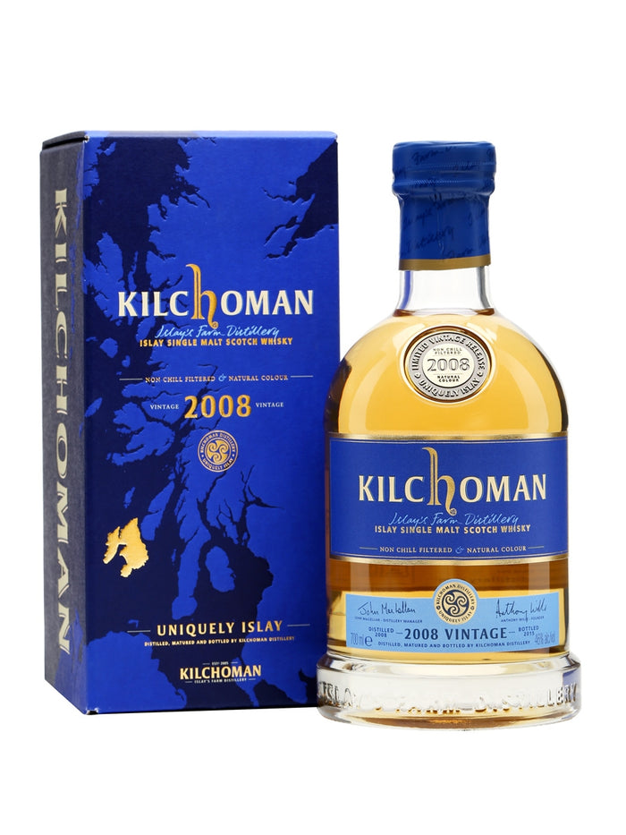 Kilchoman 2008 Vintage Islay Single Malt Scotch Whisky