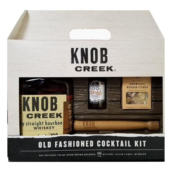 Knob Creek Straight Bourbon Whiskey W/Old Fashioned Cocktail Kit