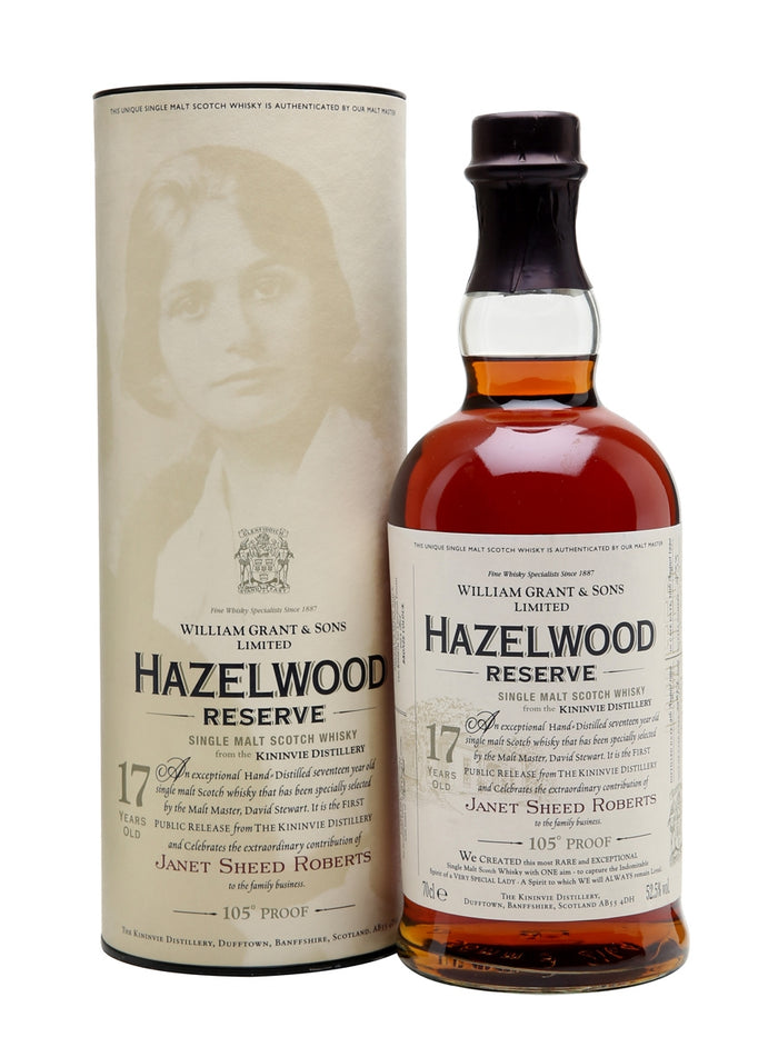 Hazelwood Reserve (Kininvie) 1990 17 Year Old Speyside Single Malt Scotch Whisky | 700ML