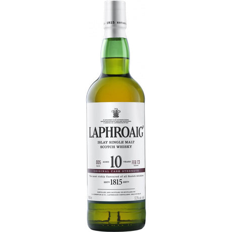 Laphroaig 10 Year Old Cask Strength Single Malt Scotch Whisky - CaskCartel.com