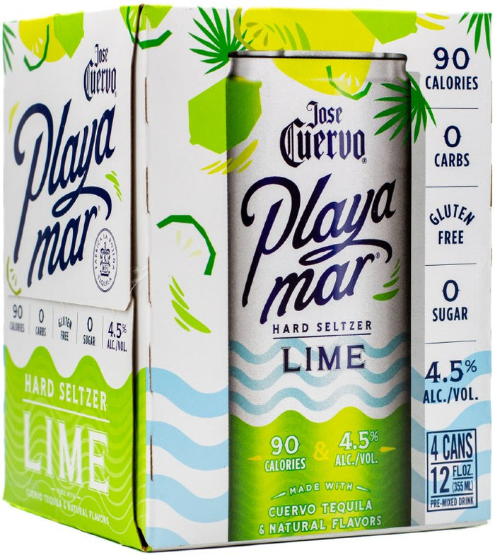 Jose Cuervo | Playamar Lime Tequila Hard Seltzer (4) Pack Cans